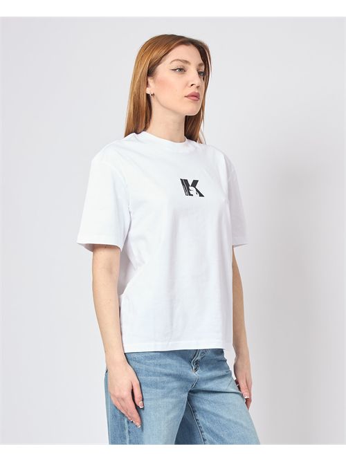 T-shirt basique Karl Lagerfeld pour femme avec logo KARL LAGERFELD | A1W17031100